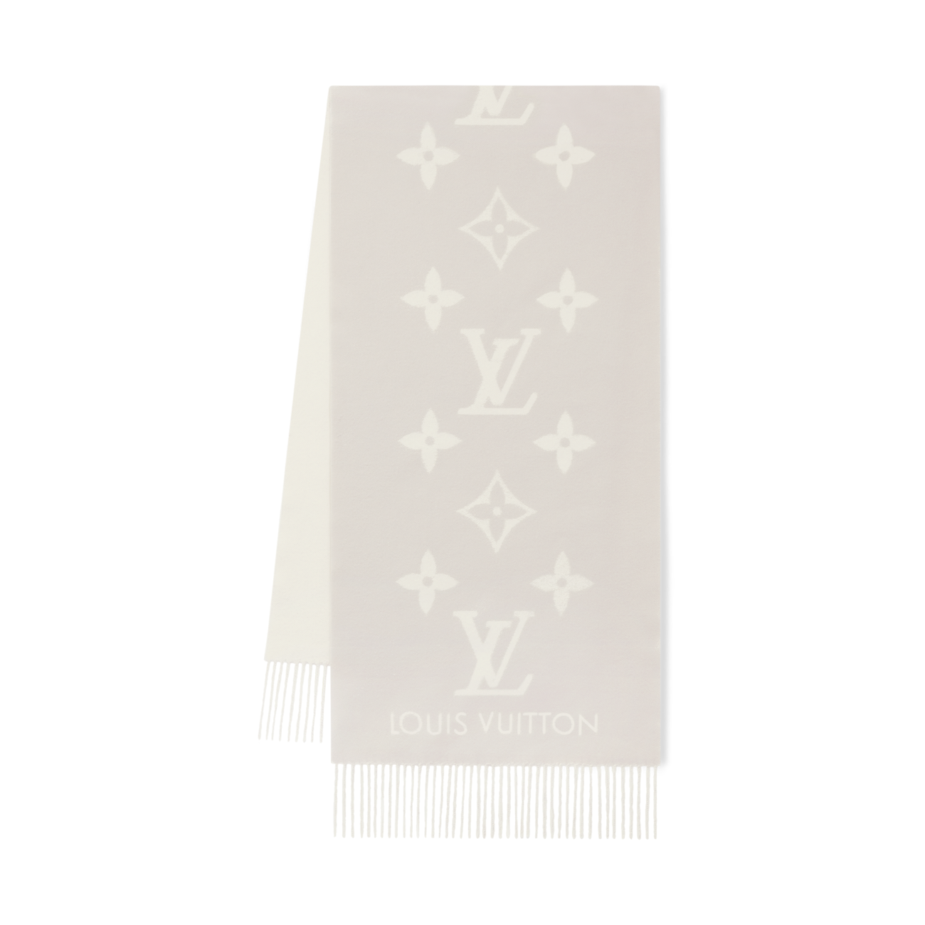 LV Long Scarf 180 Navy Blue Beige Colorful Mulberry Silk 172989